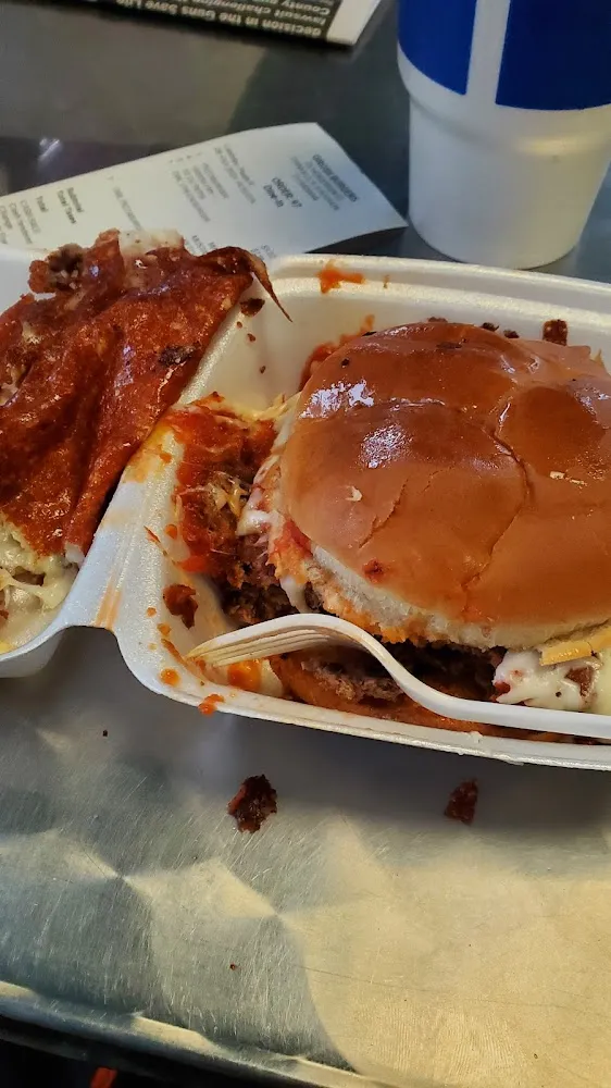 Double Motzarella Burger with Extra Burnt Cheese