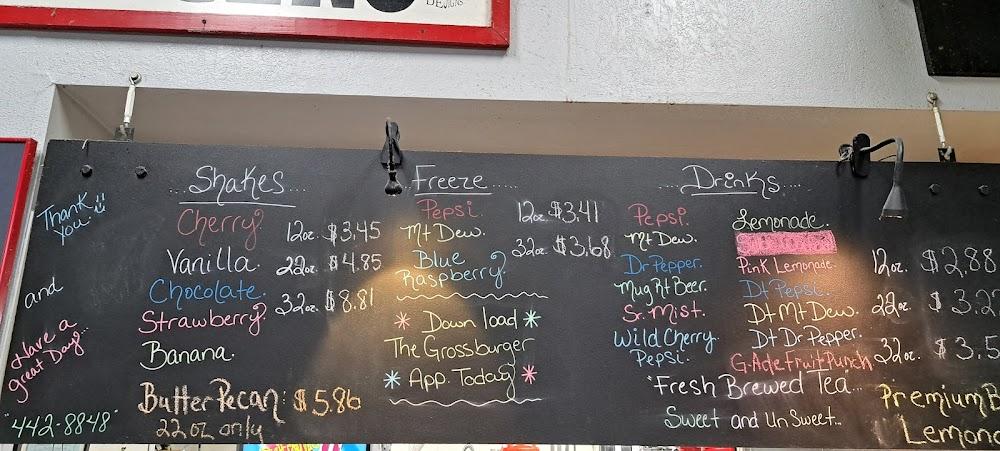 Gross' Burgers Menu image 3